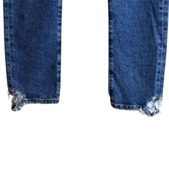 AGOLDE Women's Toni Slim Jeans Distressed Ankle Blue Stretch Size 26 - Picture 7 of 11